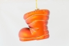 Изображение Елочная игрушка Сапог 200 мм глянцевый пластик  Оранжевый  интернет магазин Иватек ivatec.ru